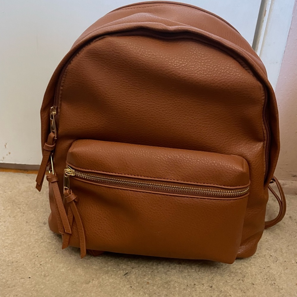 Brown backpack